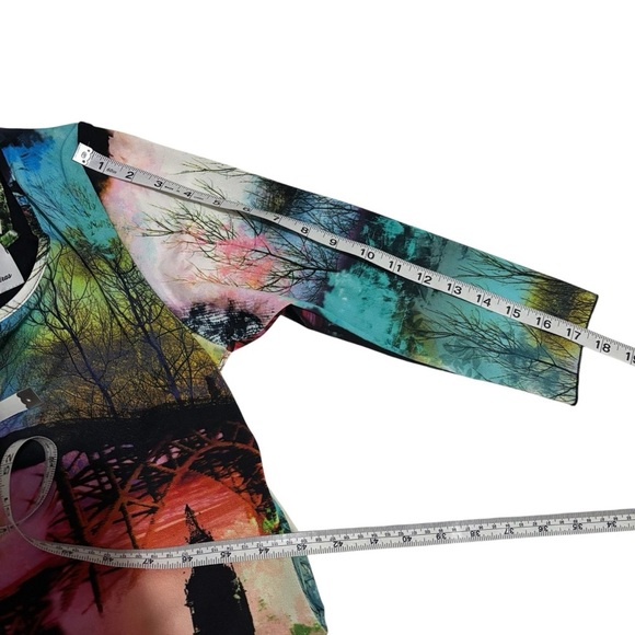 Rare Viviana Gabeiras Colorful Abstract Maxi Dress Art To Wear Women’s Size XL - Picture 15 of 15